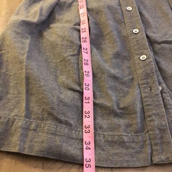 rag & bone Front Button Denim Shirt Dress with 4 pockets. 100% Cotton. - Picture 16 of 17